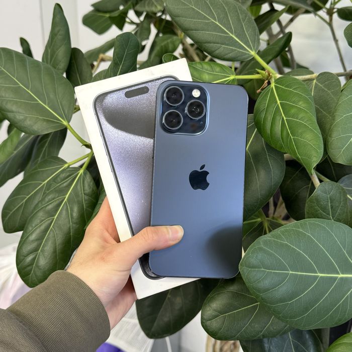 iPhone 15 Pro Max 256GB Blue Titanium • ГАРАНТІЯ • СТАН 9.3/10
