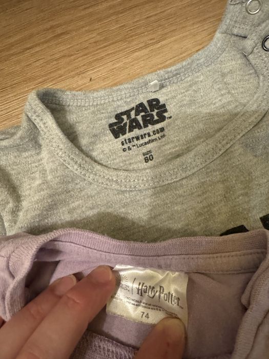 Komplet Harry Potter Star Wars rozmiar 74