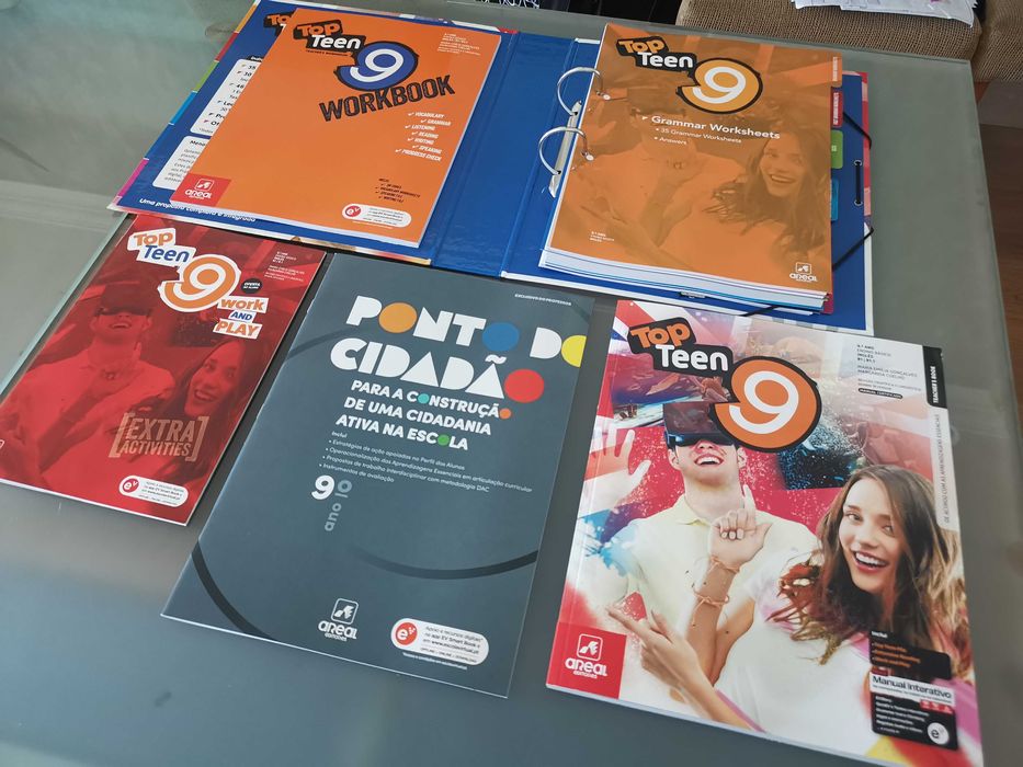 livros professor PORTUGUÊS P5,  top teen 9, défis 8 e 9, PT8, P7