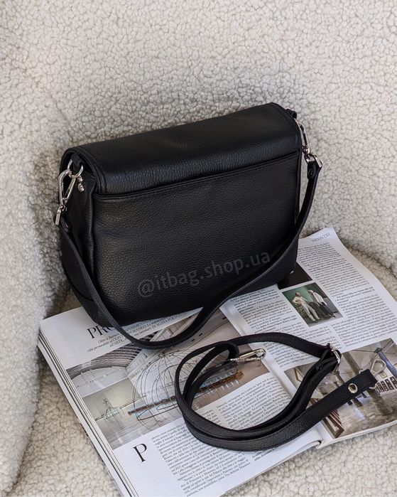 Італійська шкіряна сумка кросбоді. Кожаная сумка кроссбоди итальянская