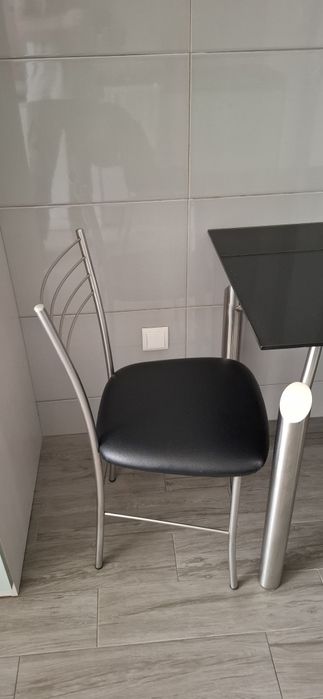 Mesa com 2 cadeiras aço inox 316