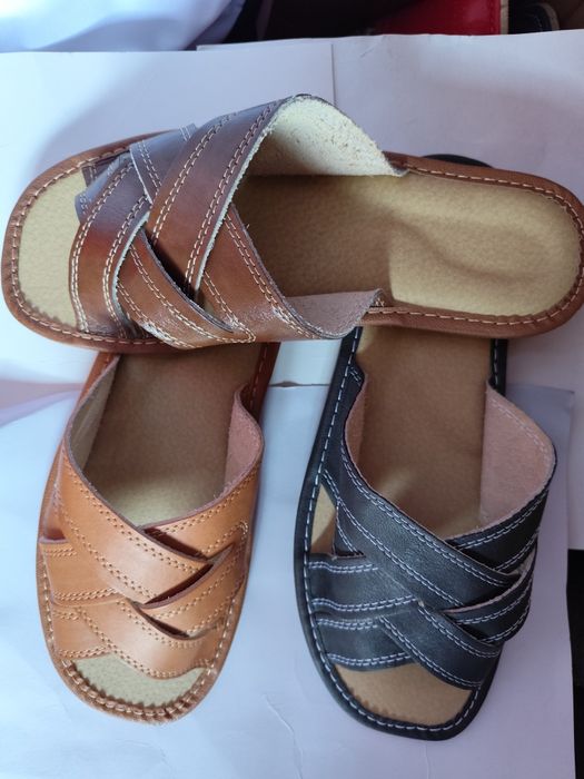 Nowe męskie ciepłe 46 kapcie góralskie kożuch profilowane