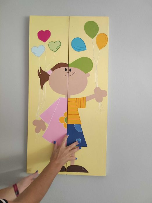 Hand-painted Canvas Painting, Rustic Workshop, Black Cat64739755268098121