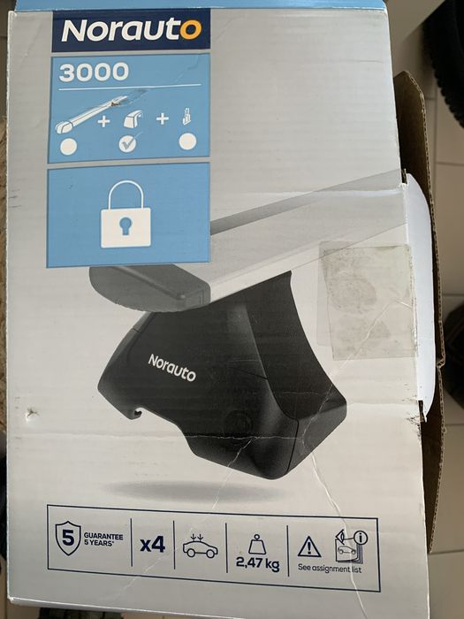 Suporte fixação para barras tejadilho Norauto