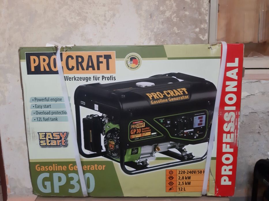 Генератор бензиновий Procraft GP30 виробник Німеччина