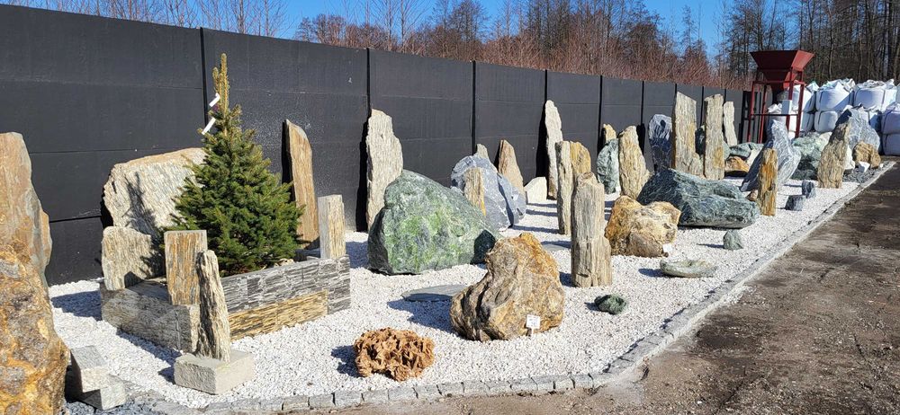 Kamień gabionowy Łupek Moon Stone 63 mm gabion do ogrodzeń ogrodu akwarium