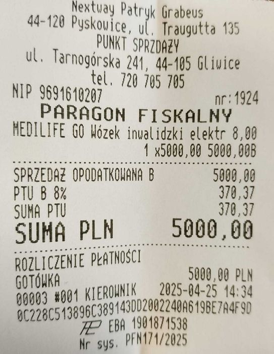 Medilife GO wózek inwalidzki elektryczny NOWY
