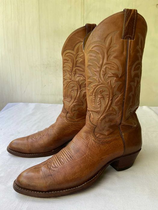 Кожаные ковбойские сапоги Justin,Made in USA