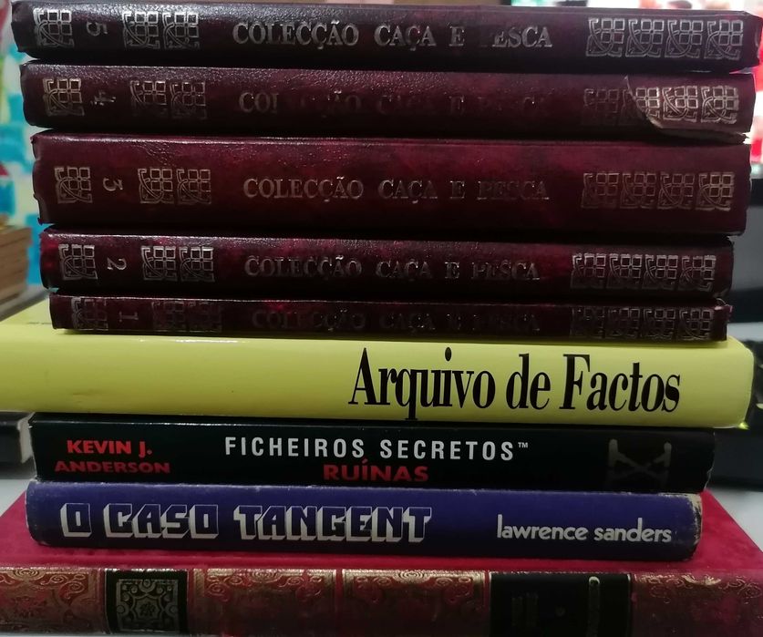 Livros usados de diversas temáticas/autores