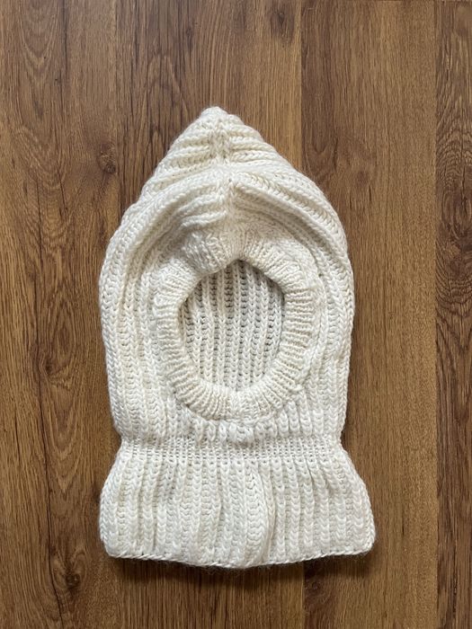 Czapka komin handmade M wełna moher