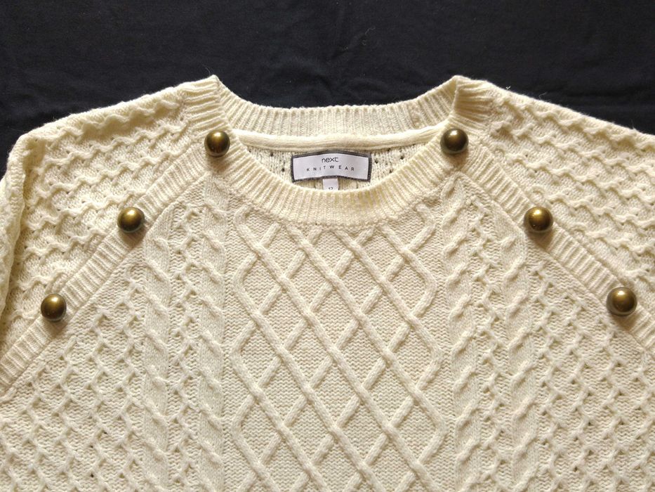 Sweter damski ecrue Next