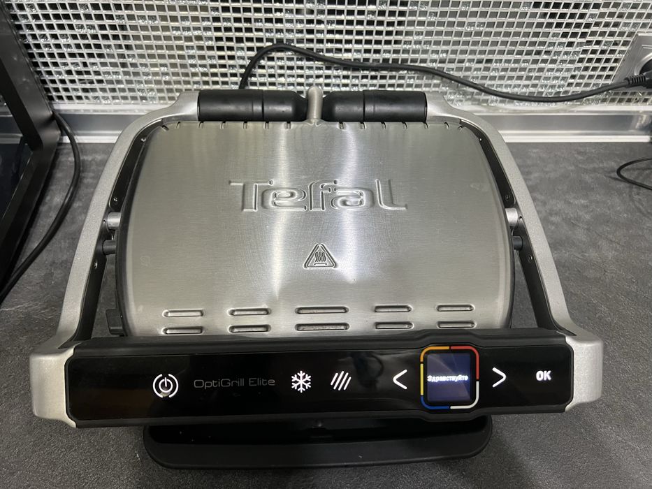 Гриль барбекю tefal optigrill elite gc750d30 электрогриль