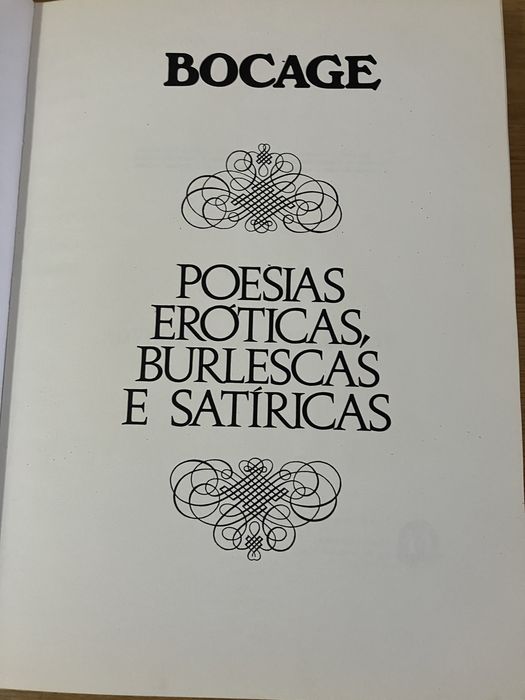 Livro de poesias eróticas burlescas e satíricas.