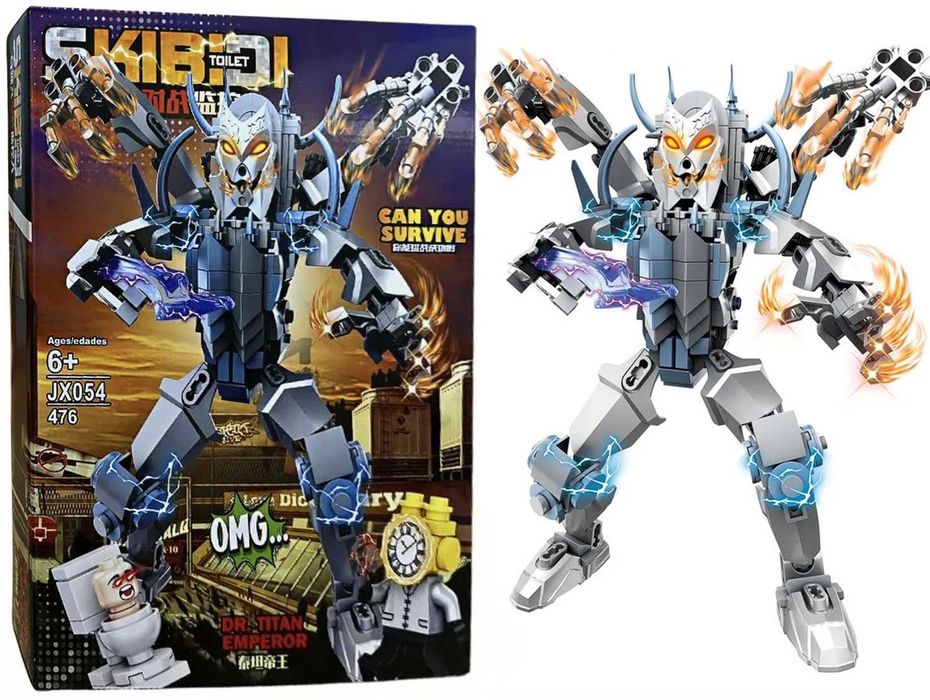 Лего Скибиди туалет Титан Император, 476 деталей. Lego Skibidi Toilet