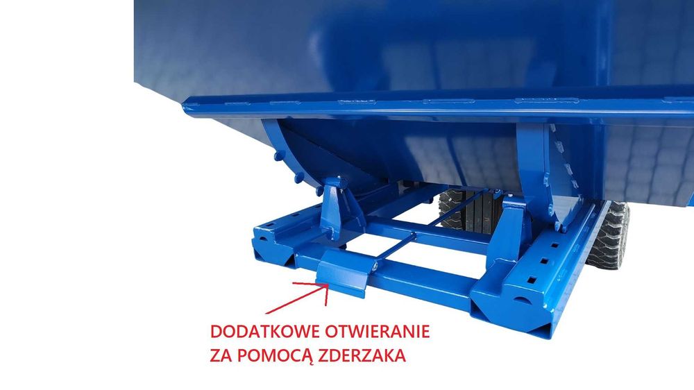Kontener samowyładowczy koleba do wózka widłowego 1,5m3 złom, odpady