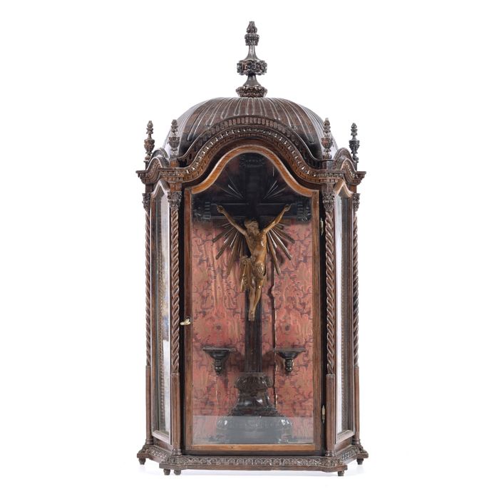Moveis - Oratório d. Maria em pau-santo - Século XIX