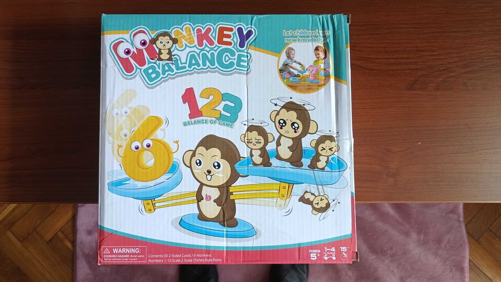 Monkey balance gra do nauki liczenia i do zabawy.