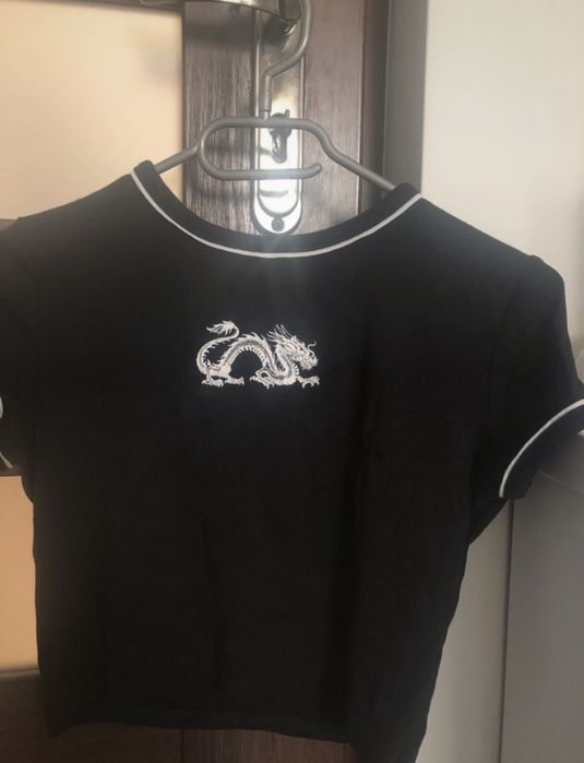 Czarny top bershka