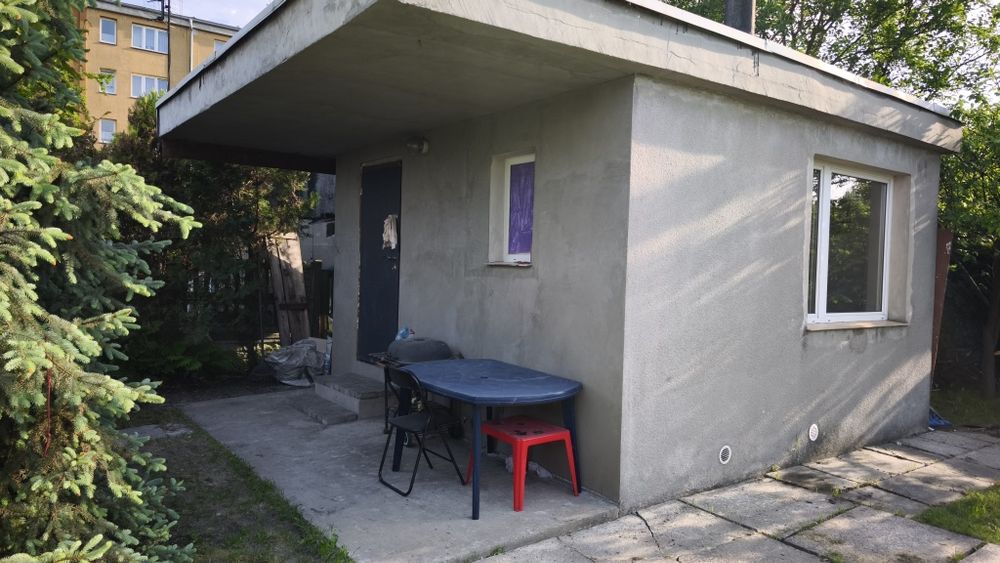 Ogródek działkowy.Basen betonowy, duża działka,blisko ulicy,altana podpiwniczona