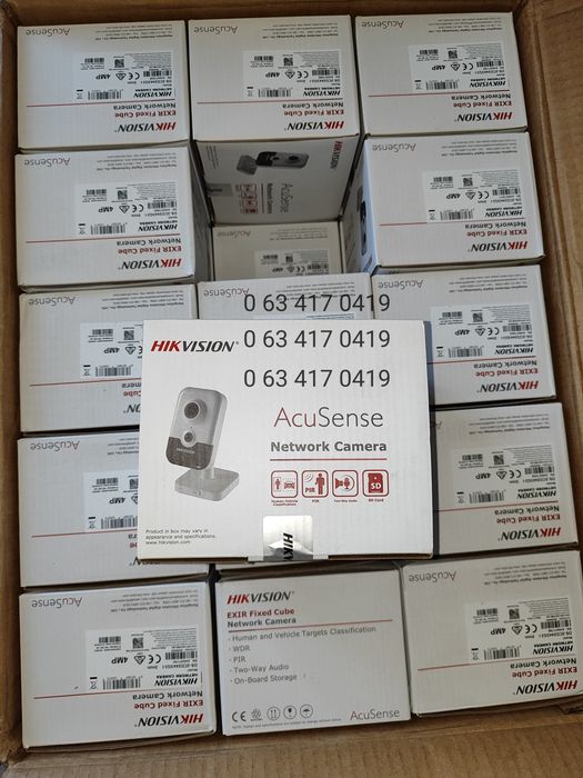 Камера відеоспостереження Hikvision cube 4mp DS-2CD2443G2-I POE