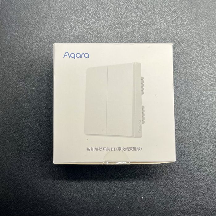 Aqara D1 c\neutro Interruptor Zigbee duplo encastrar