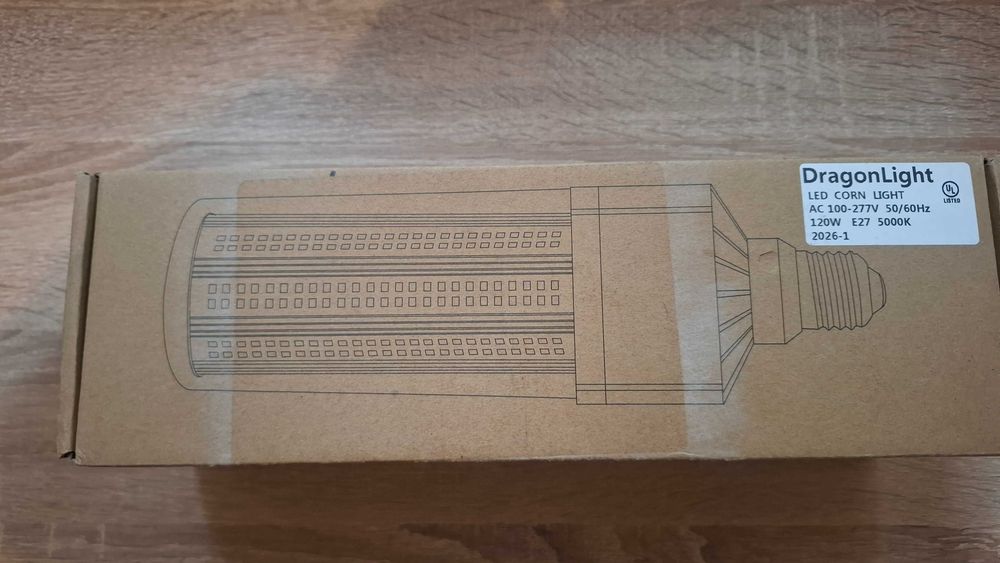ŻARÓWKA LED DragonLight 120W 5000K 14400 lm E26/E39 ZIMNA BIEL