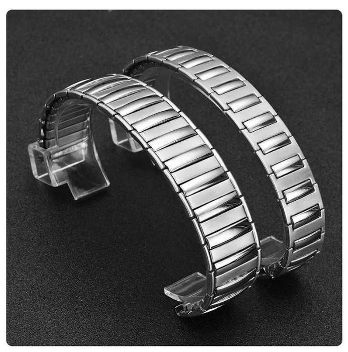 Bransoletka do damskiego męskiego zegarka 18 mm stalowa, elestyczna