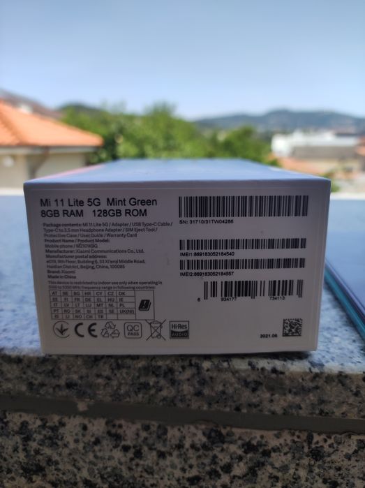 Mi 11 lite 5g mint green