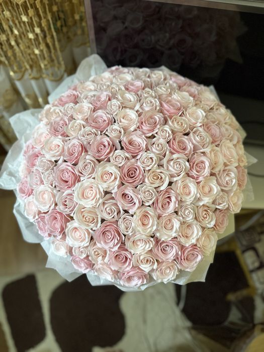 101 ТРОЯНДА / Букет до дня закоханих / мильні квіти