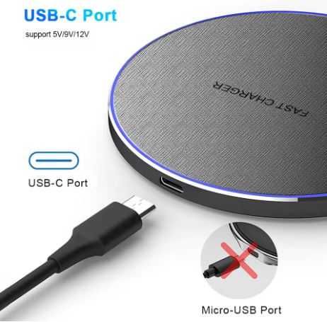 Ładowarka indukcyjna KEAJOR Fast Charger Qi USB – szybkie ładowanie