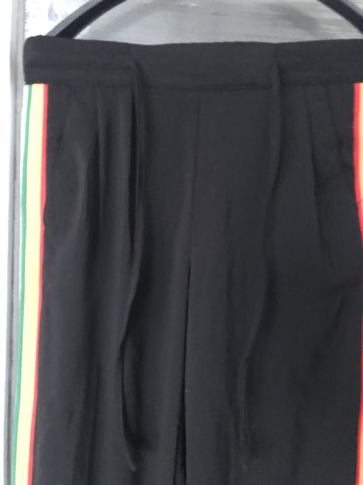 Tally Weijl czarne szerokie spodnie z lampasami 34 XS