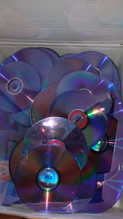 Girlanda z płyt cd ścianka dekoracja