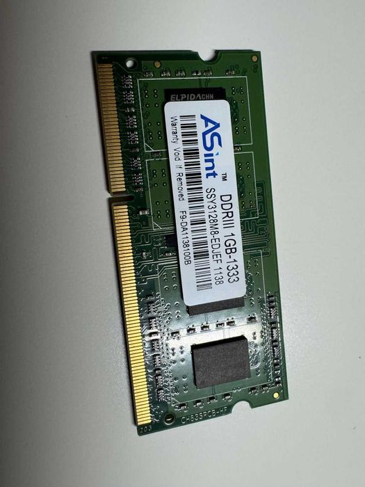 ASint DDR3 1GB-1333 RAM Memory64585109147011120