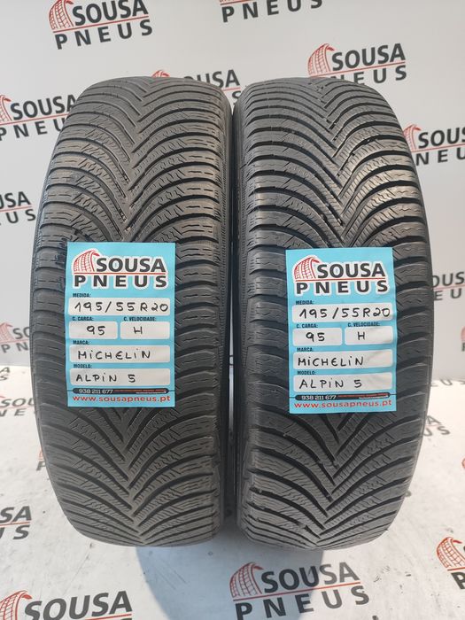 2 pneus semi novos 195-55R20 Michelin - Oferta da entrega em sua casa