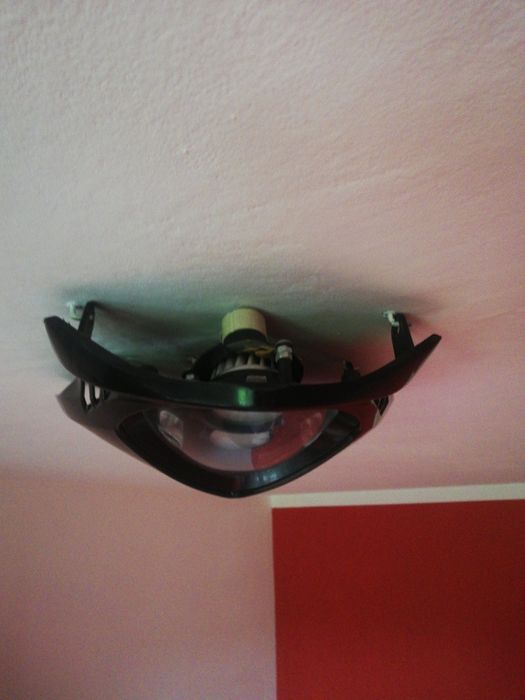 Lampa sufitowa halogenowa czasza motocykla hand made rarytas