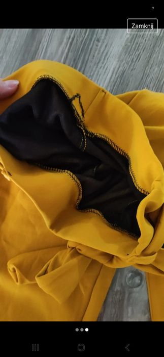 Spodnie damskie miodowe