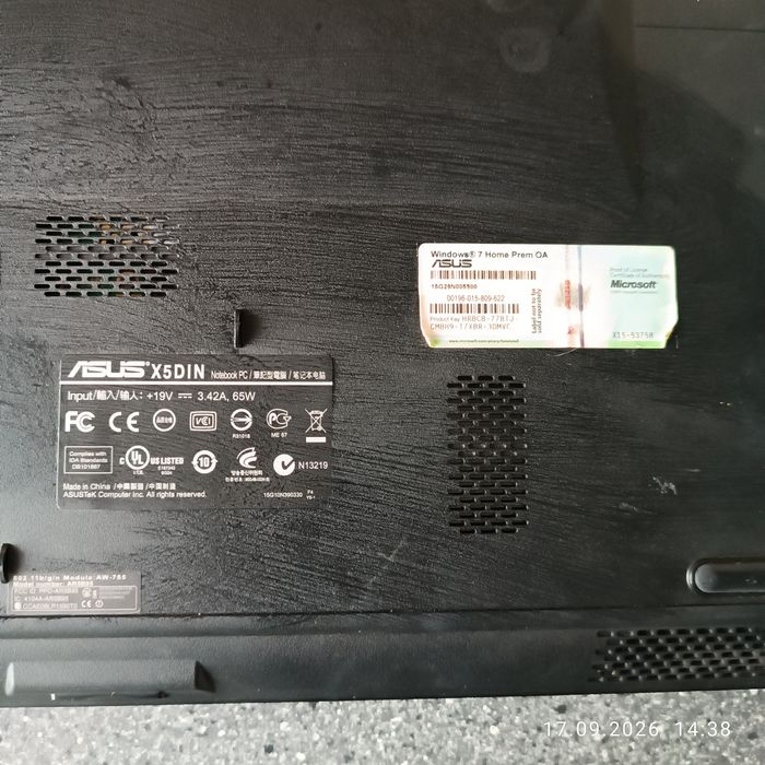 Laptop Asus  X5di
