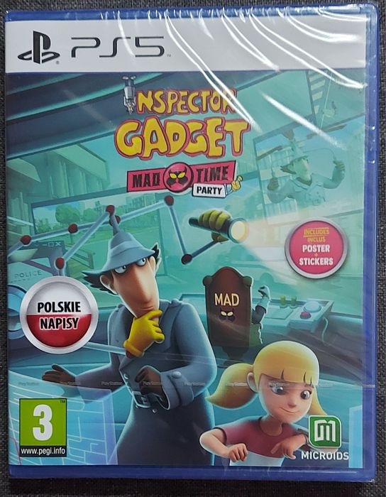 Inspector Gadget MAD TIME PARTY  pl nowa folia