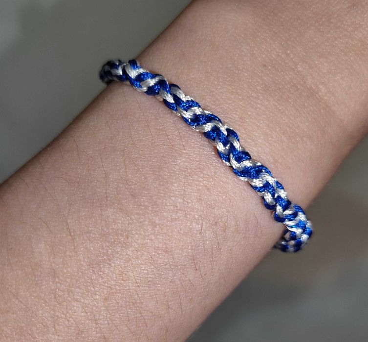 Bransoletka sznurkowa pleciona Handmade