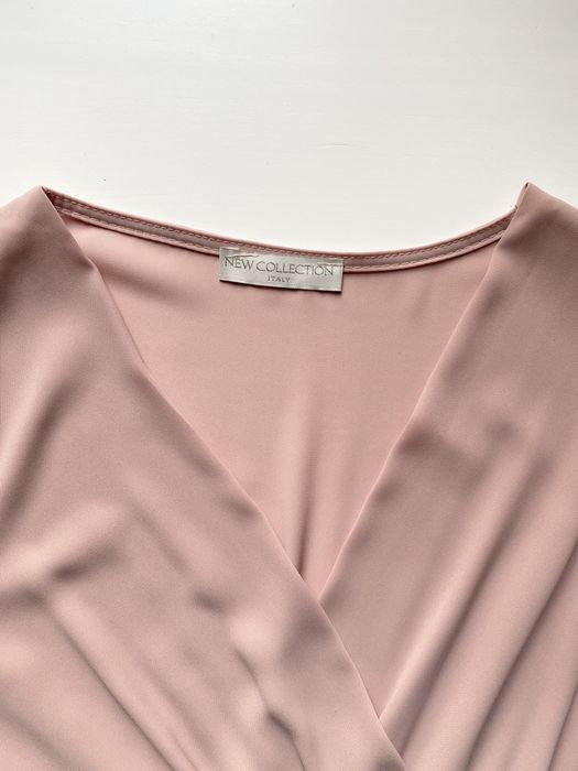 Elegancka sukienka pudrowy róż r. uniwersalny