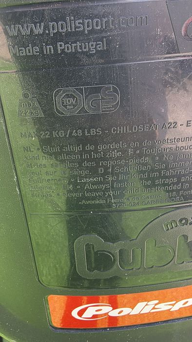 Cadeira de Bicicleta bebé/criança fixação no quadro