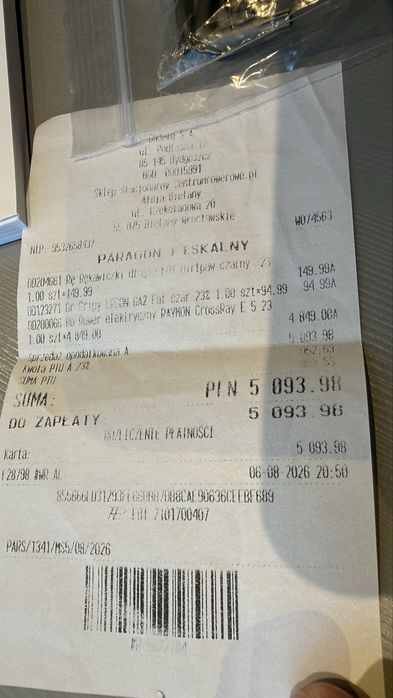 Rower elektryczny Raymon CrossRay E 5.0