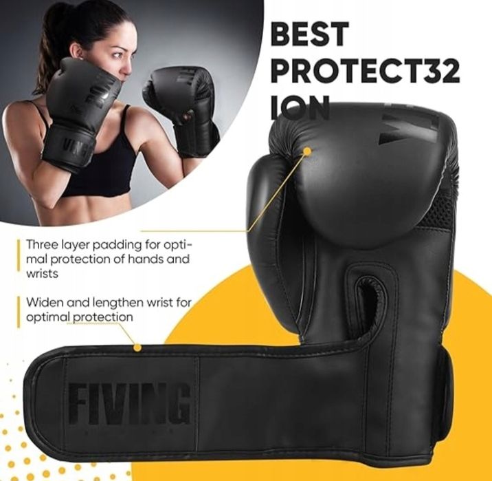 FIVING Rękawice bokserskie dla mężczyzn i kobiet kickboxingu MMA itp.