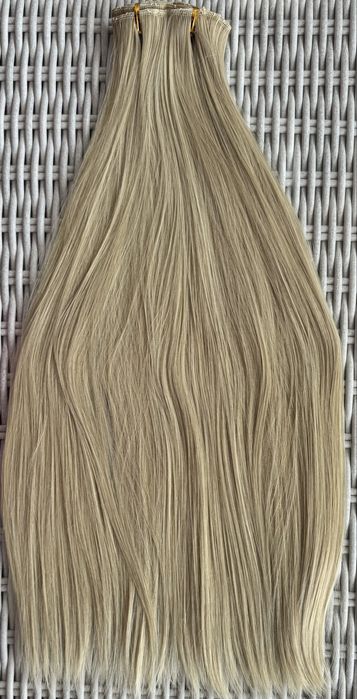 Naturalny blond chłodny odcień włosy doczepiane