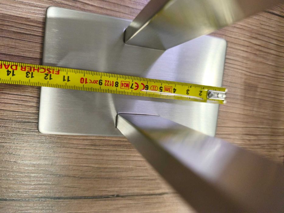 wieszak uchwyt na ręczniki srebrny chrom samoprzylepny