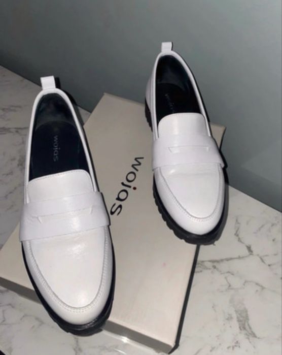 Mokasyny skórzane Wojas