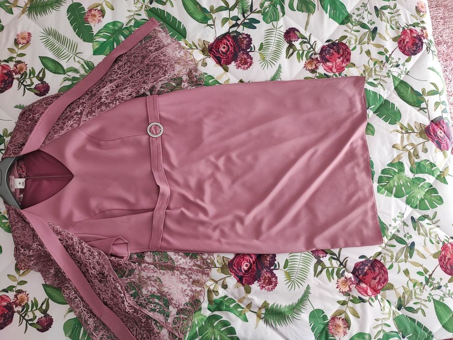 Vestido de cerimónia c/ casaco