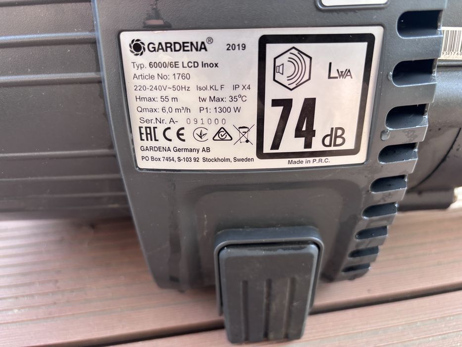 Pompa  hydrofor Gardena  6000/6 LCD