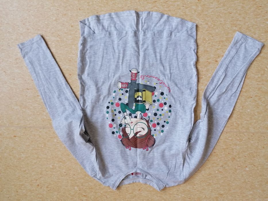 Szara bluzeczka Bóboli "Sweet Moments" 152 cm, długi rękaw dziewczęca