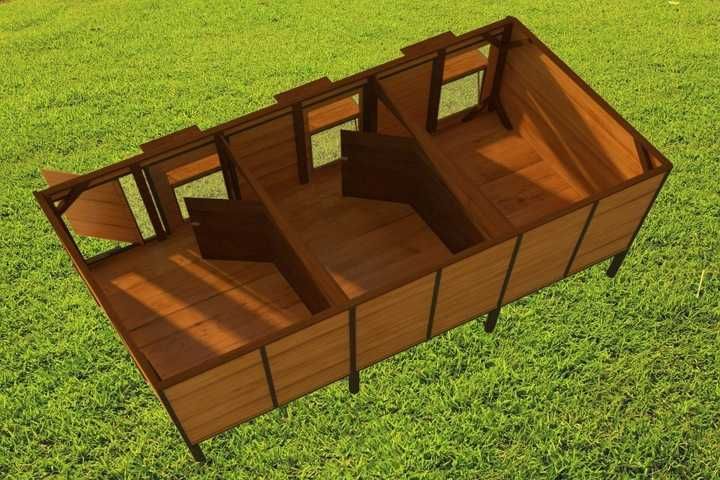 Gołębnik solidna konstrukcja wysyłka gratis 200cm / 400 cm
